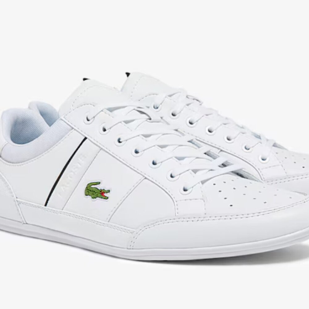 Lacoste Men's Chaymon Casual Sneakers Size 10 White/Black 742CMA0014147
